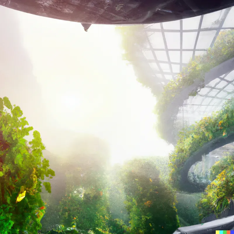 Futuristic Buildings Blended With Nature