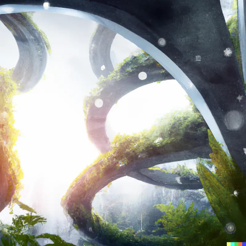 Futuristic Buildings Blended With Nature