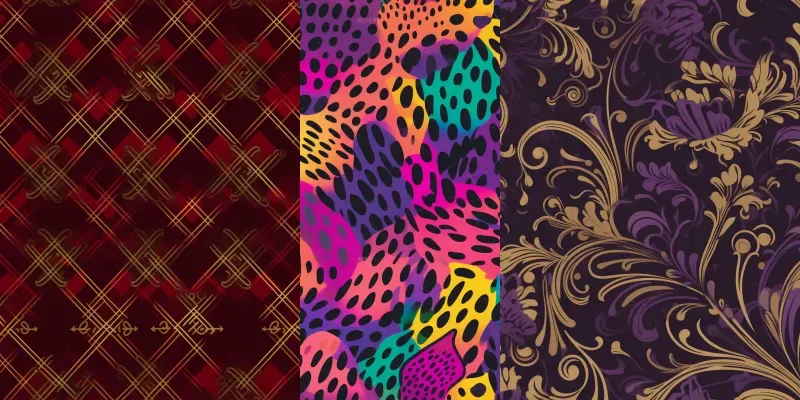 Seamless Digital Vector Patterns generated by undefined