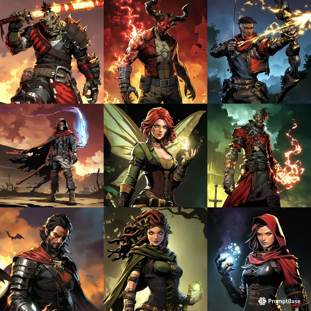 Epic Fantasy Character Designs