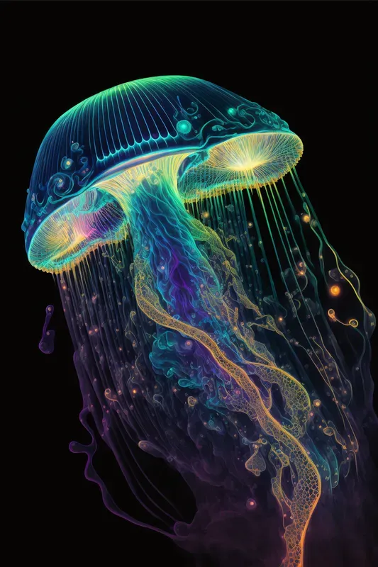 Cosmic Nebula Jellyfish