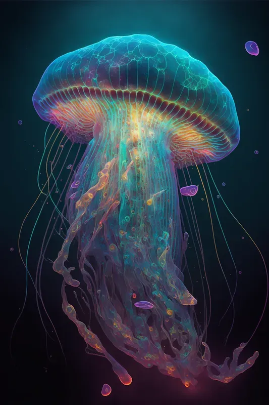 Cosmic Nebula Jellyfish