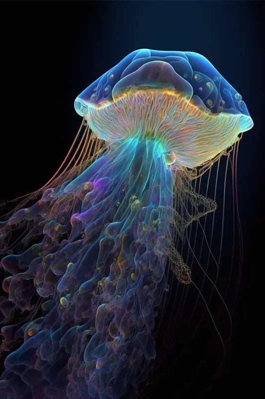 Cosmic Nebula Jellyfish
