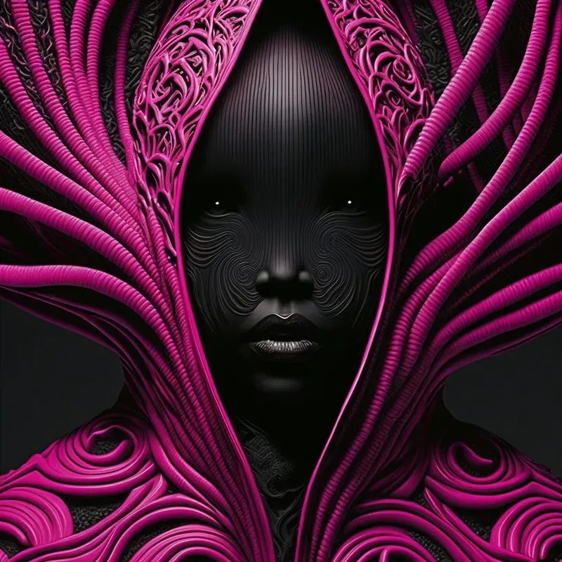 Vantablack Futuristic People