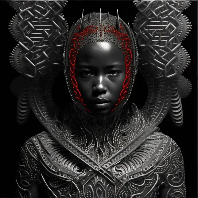 Vantablack Futuristic People