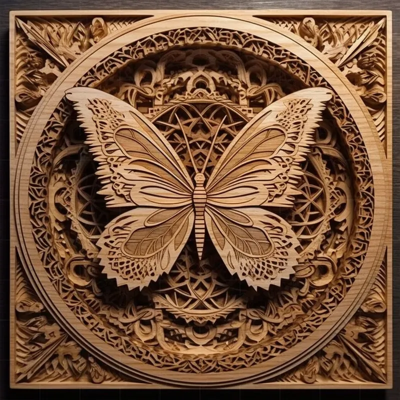 Wood Laser Cut Mandalas With A Twists