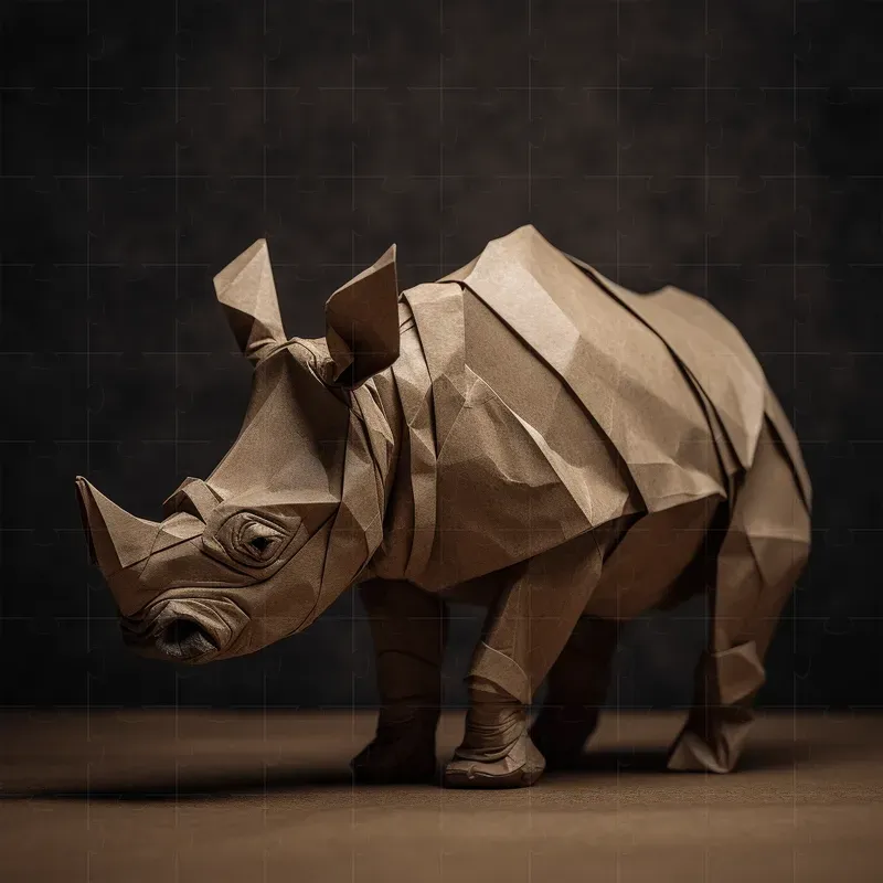 Recycled Paper Origamis