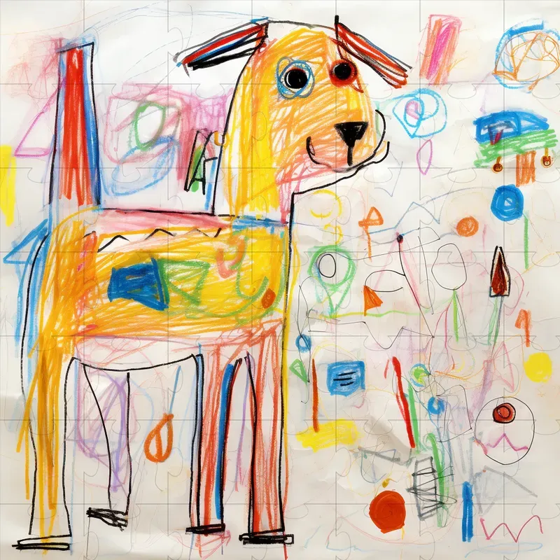 Realistic Kids Children Drawings