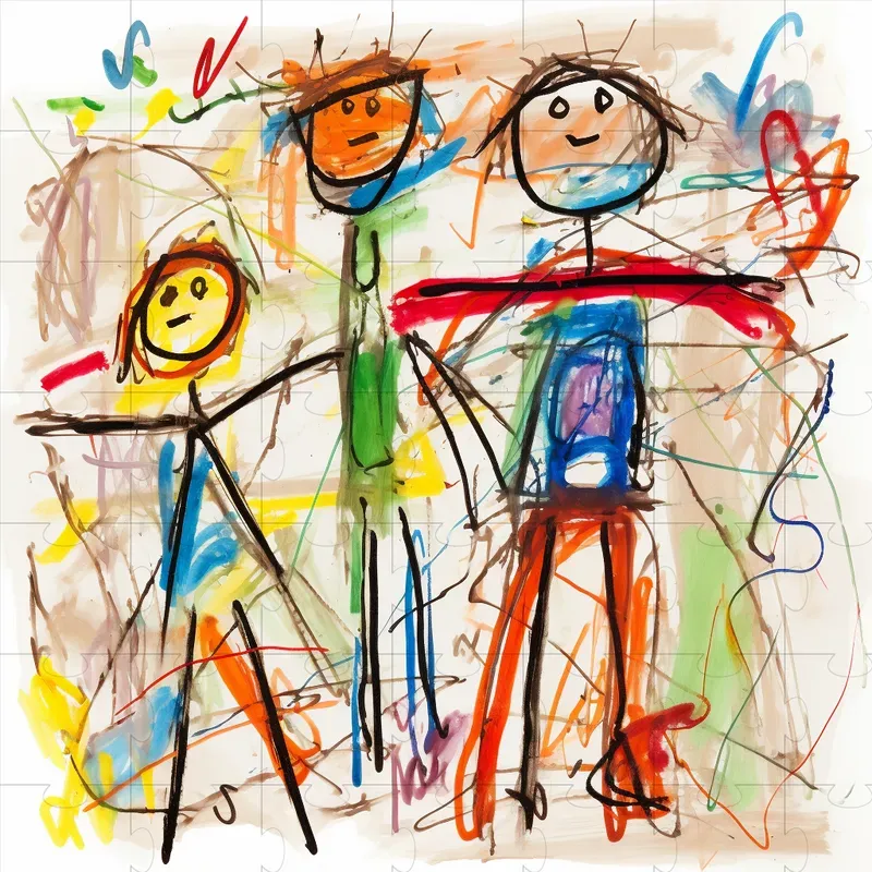 Realistic Kids Children Drawings