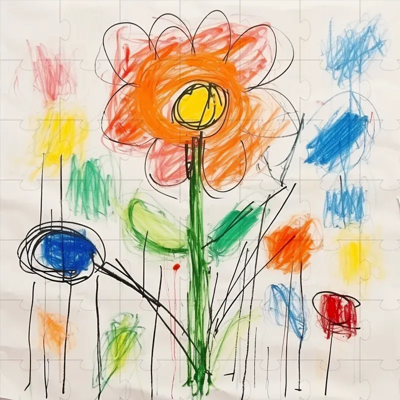 Realistic Kids Children Drawings