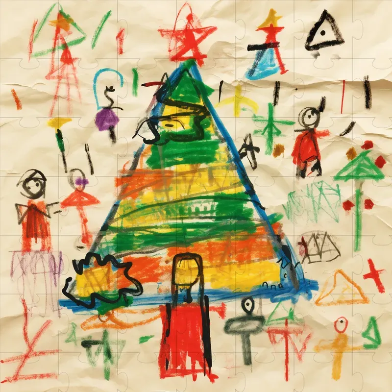 Realistic Kids Children Drawings