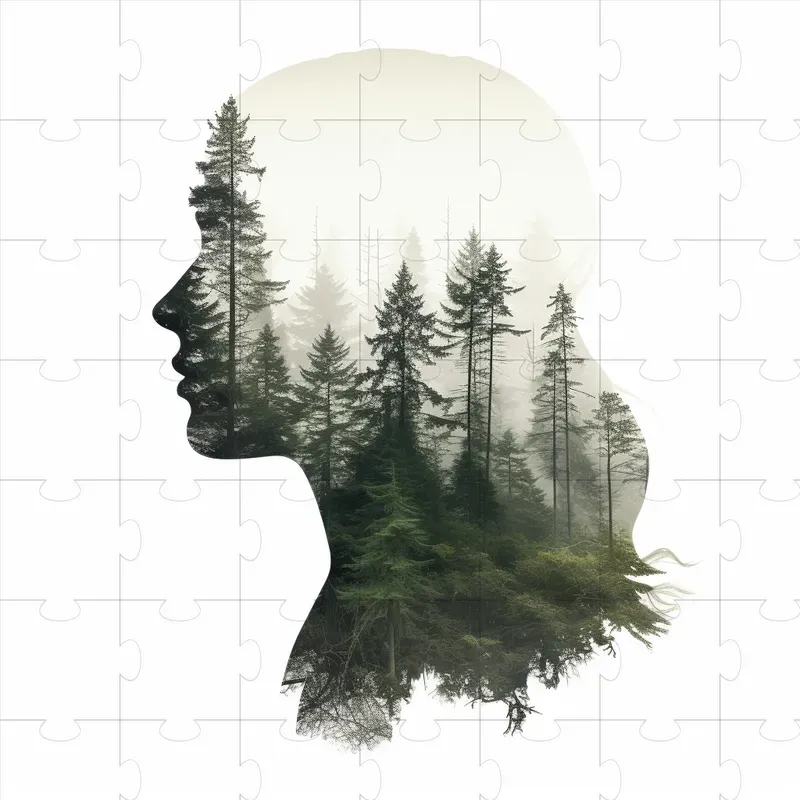 Double Exposure Nature Overlay Images
