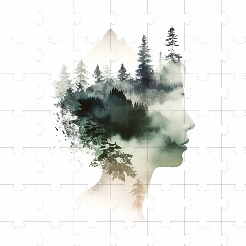 Double Exposure Nature Overlay Images