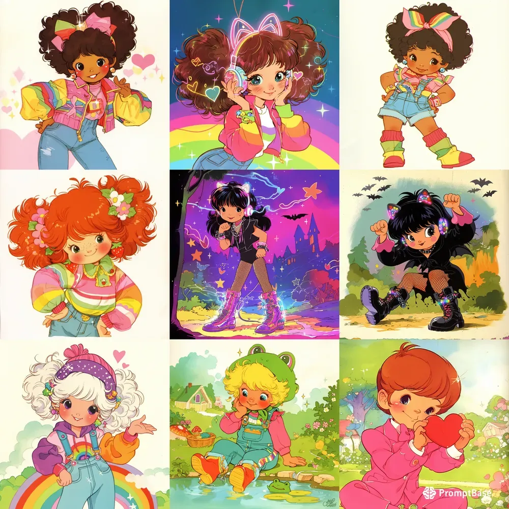80s Nostalgic Childrens Characters