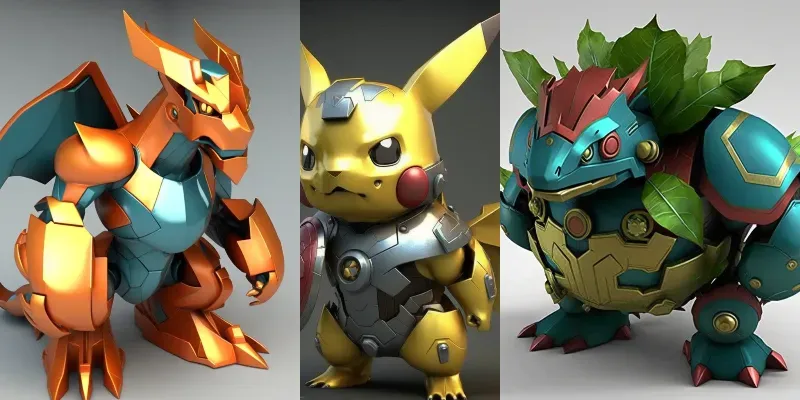 Pokemon Iron Man Cyborgs generated by undefined