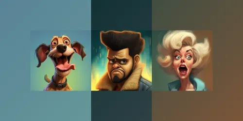 Caricatures generated by midjourney