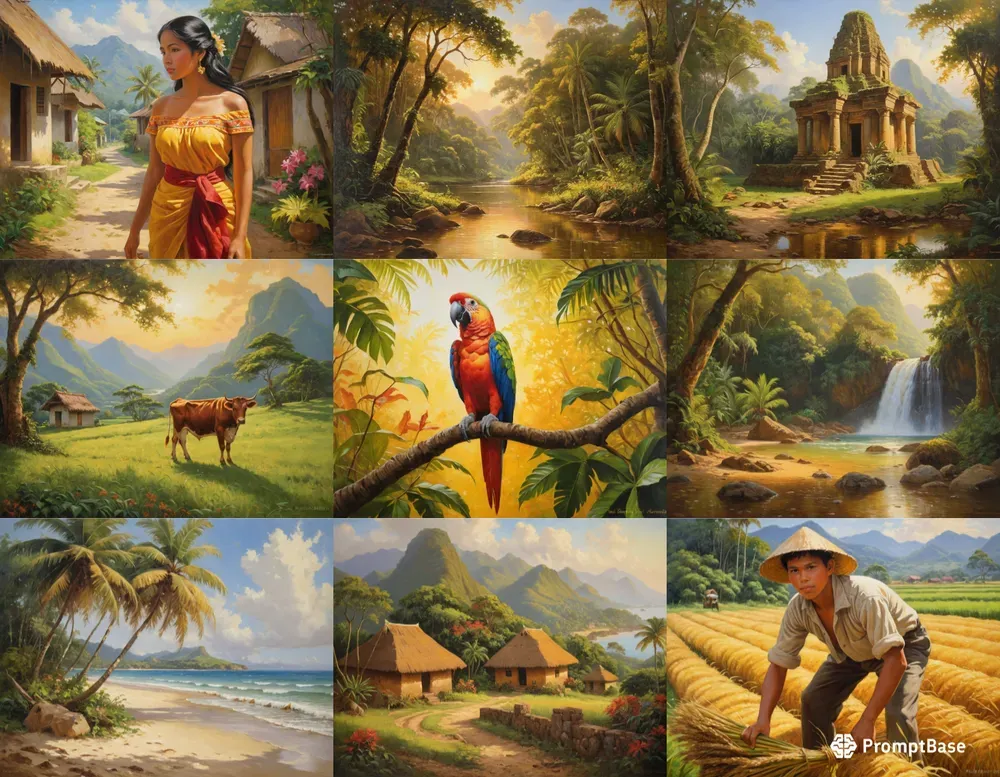 Scenic Tropical Paintings