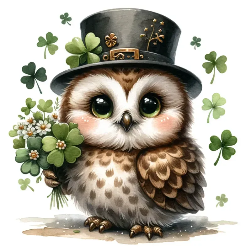 Watercolor St Patricks Day Animals