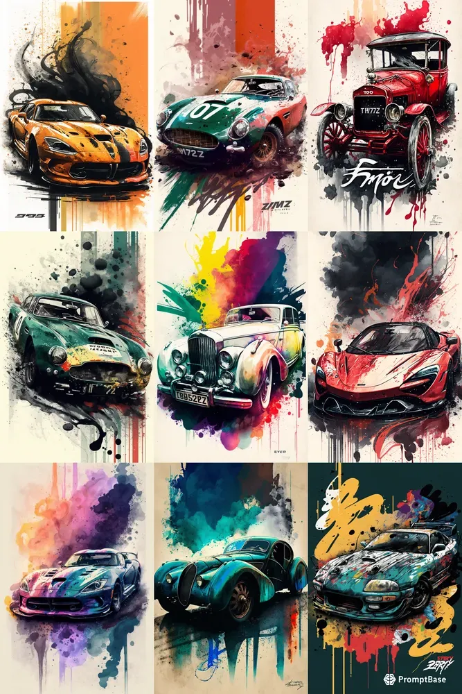 Watercolor Splashes