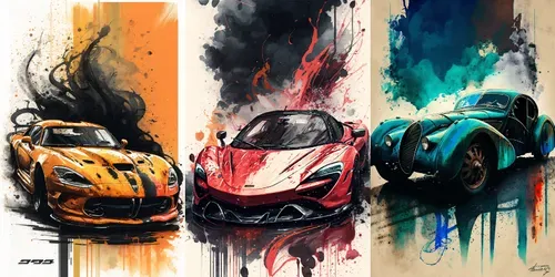 Watercolor Splashes generated by midjourney