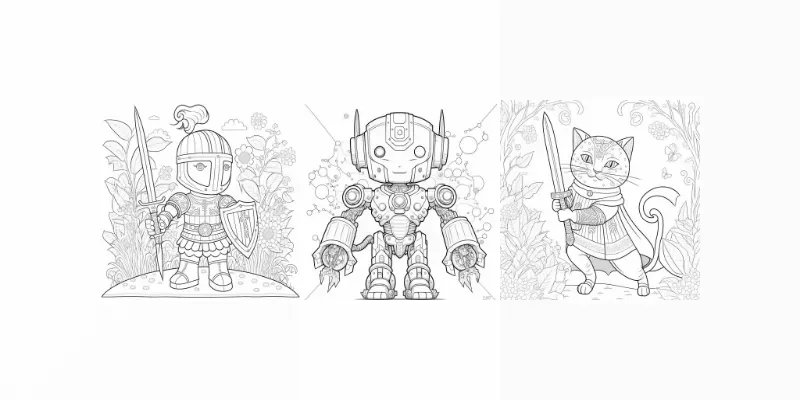 Child Coloring Book Pages generated by undefined