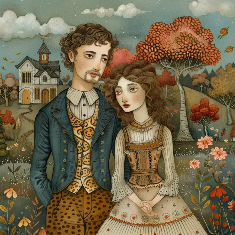 Vintage Storybook Art Scenes