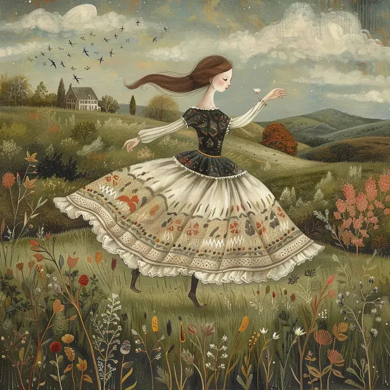 Vintage Storybook Art Scenes