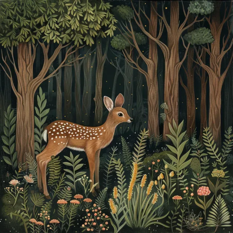 Vintage Storybook Art Scenes
