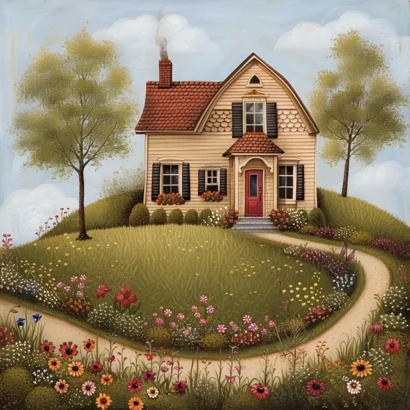 Vintage Storybook Art Scenes