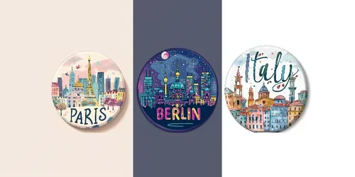 Travel Magnet Art generated by midjourney