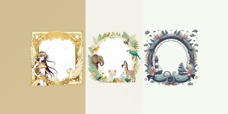 Beautifully Illustrated Border Frames generated by undefined