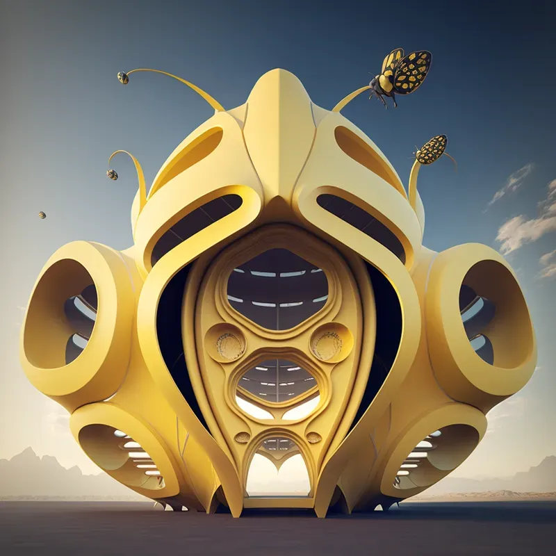 Surreal Insect Inspired Houses