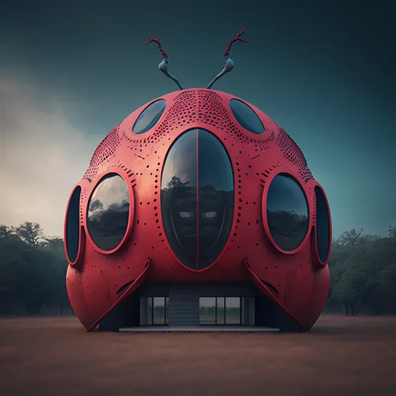 Surreal Insect Inspired Houses