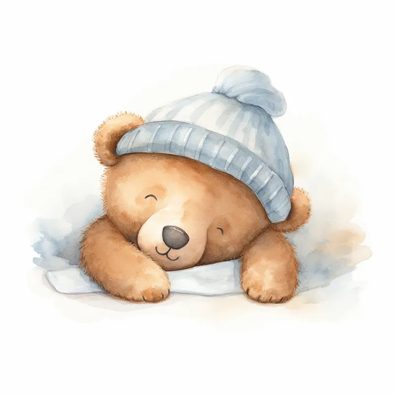 Teddy Bear Watercolor Clipart