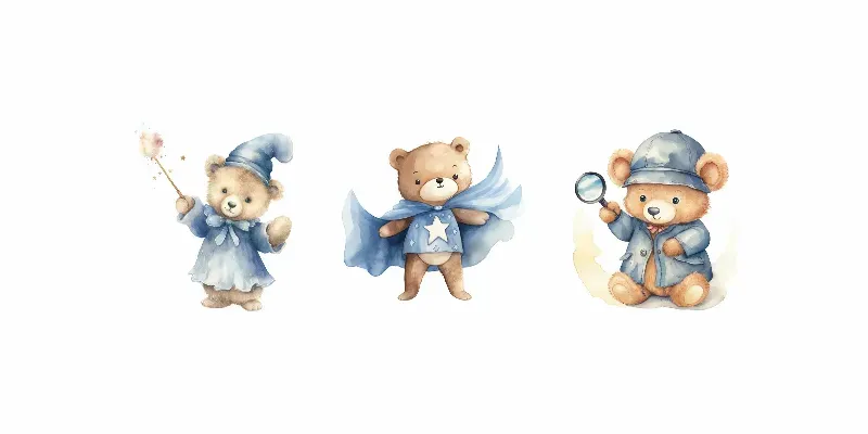 Teddy Bear Watercolor Clipart generated by undefined
