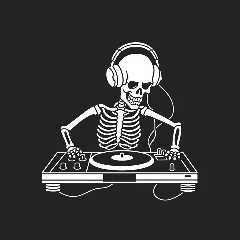 Funny Skeleton Vector Art