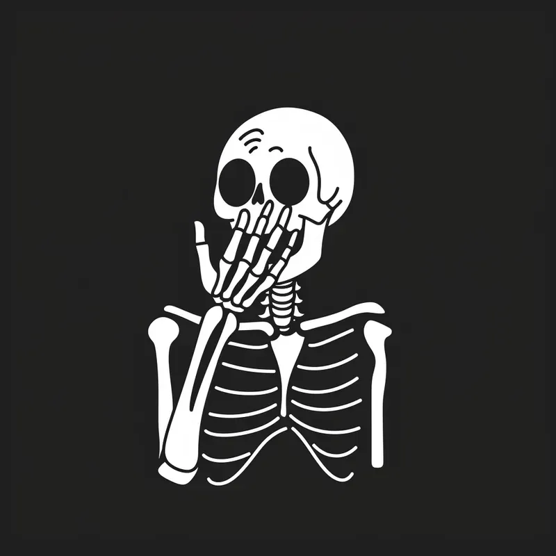 Funny Skeleton Vector Art