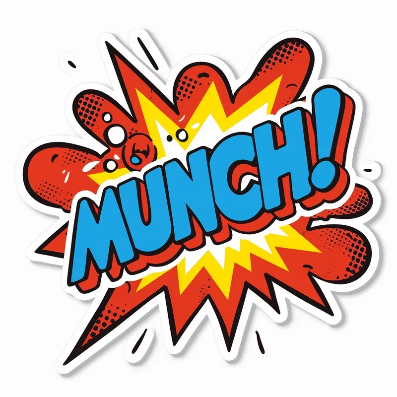 Comic Style Stickers With Text