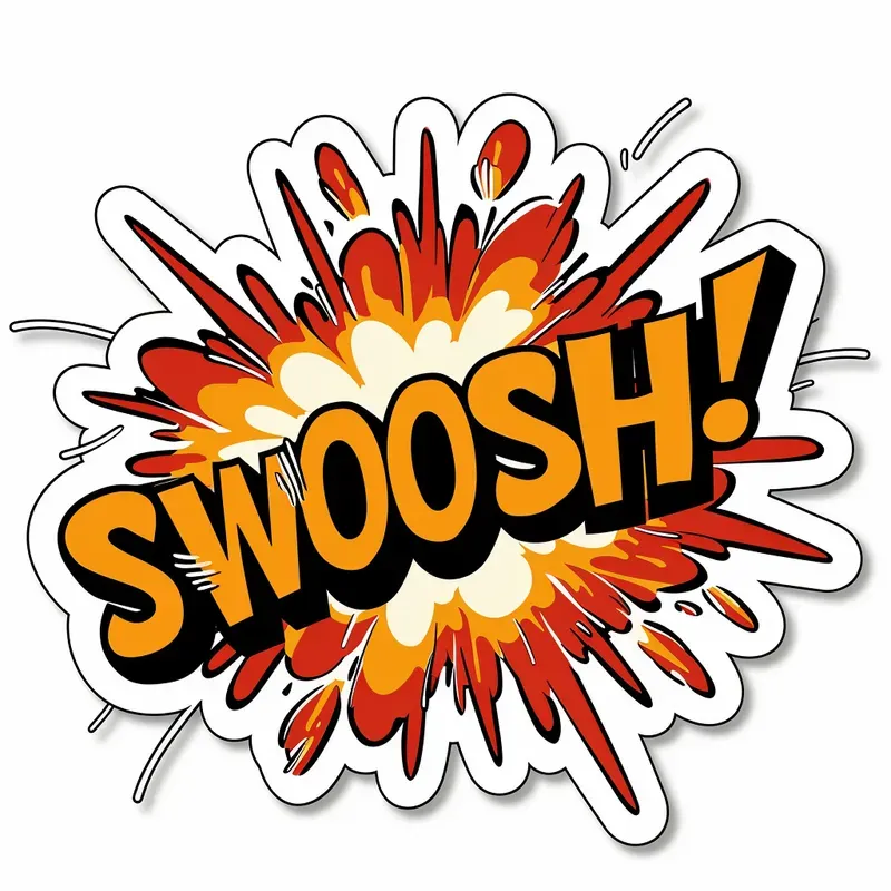 Comic Style Stickers With Text