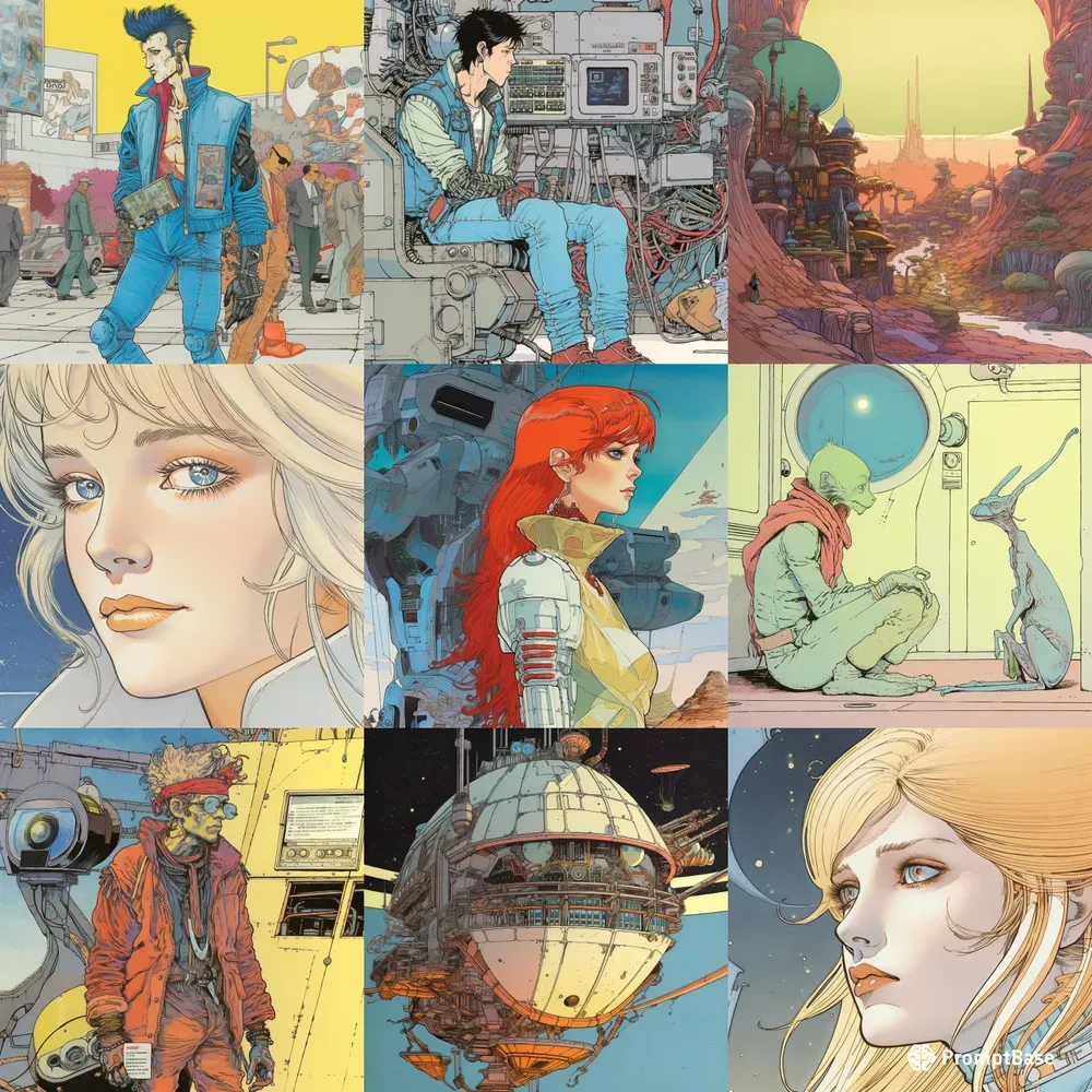 Retro Comic Book Sci-fi Illustrations