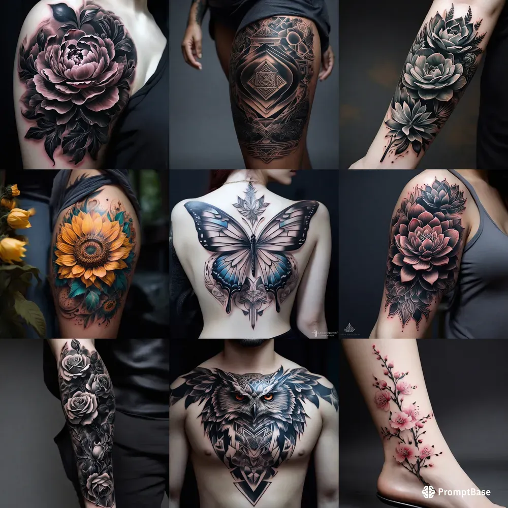 Intricate Geometric Ink Tattoo Designs