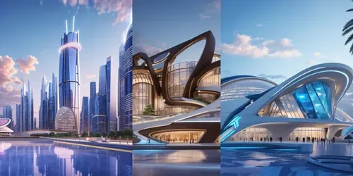Captivating Architecturals generated by leonardo