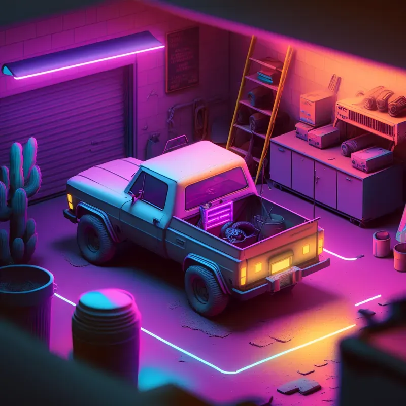 Vibrant 3D Cyberpunk Experiences