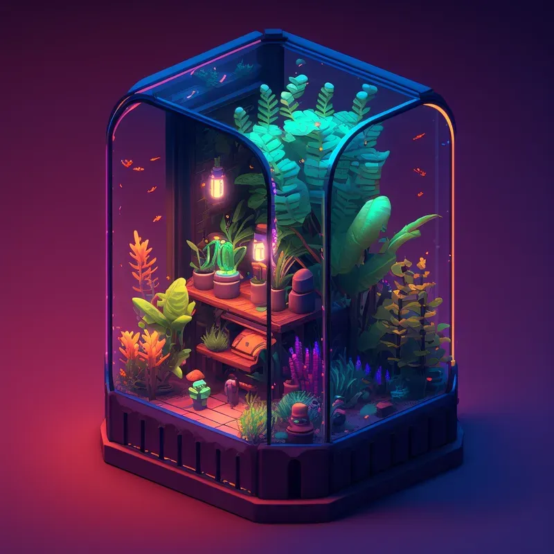 Vibrant 3D Cyberpunk Experiences