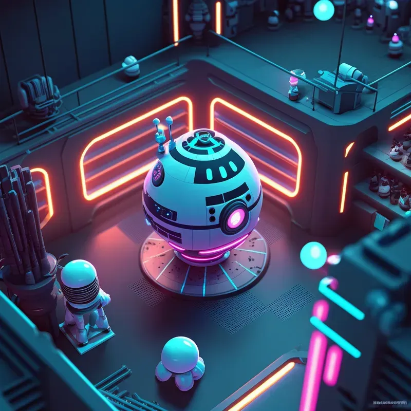 Vibrant 3D Cyberpunk Experiences