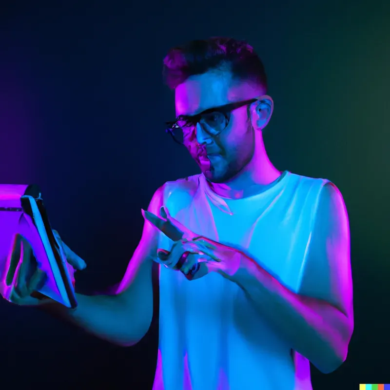 People Using Technology