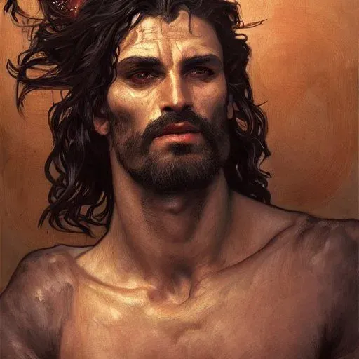 Greek God Painted Portraits