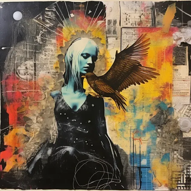 Surrealism Themed Mixed Media Collages