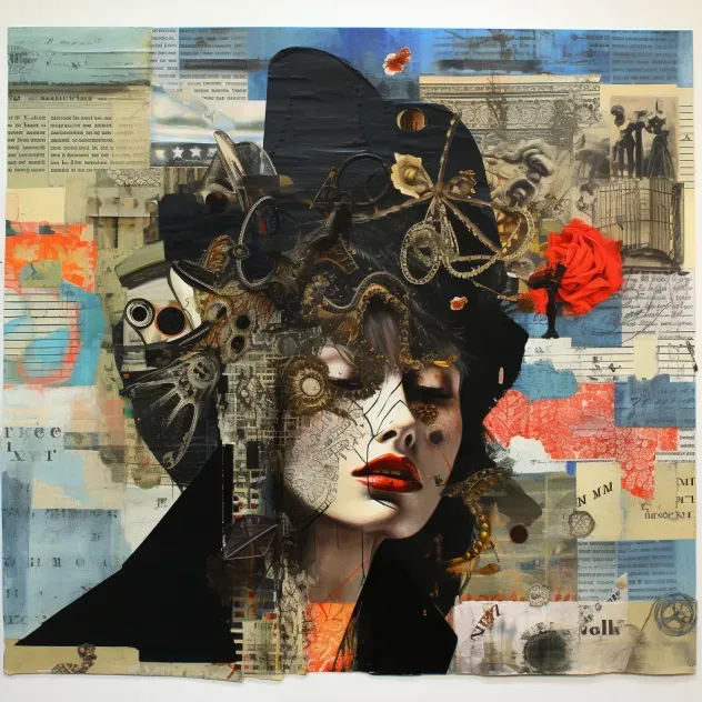 Surrealism Themed Mixed Media Collages