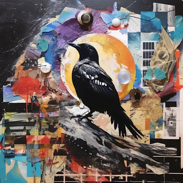 Surrealism Themed Mixed Media Collages